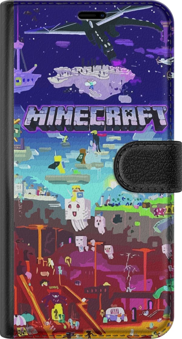 Kompatibelt Plånboksfodral till Apple iPhone XS Minecraft