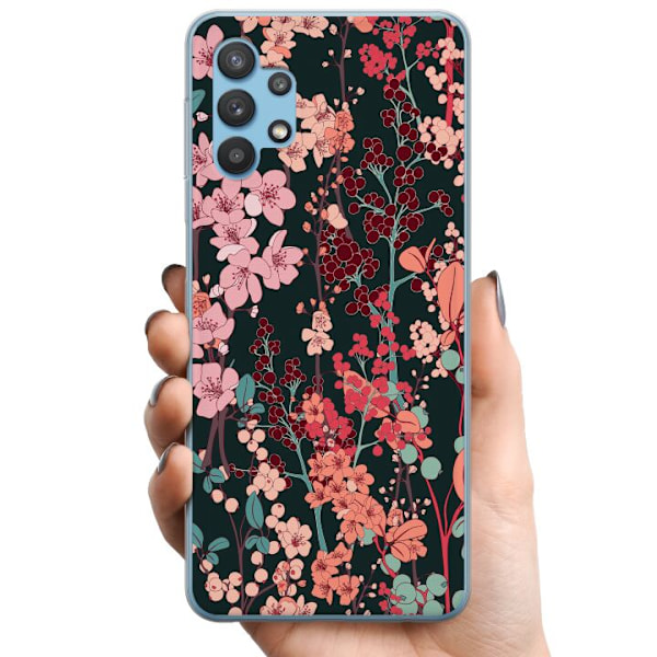 Samsung Galaxy A32 5G TPU Mobilskal Herbaceous Retro
