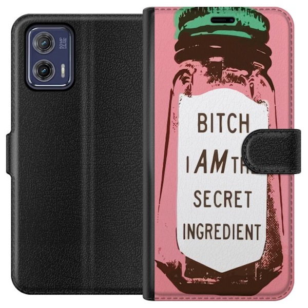 Motorola Moto G73 Lompakkokotelo Salainen Purkki