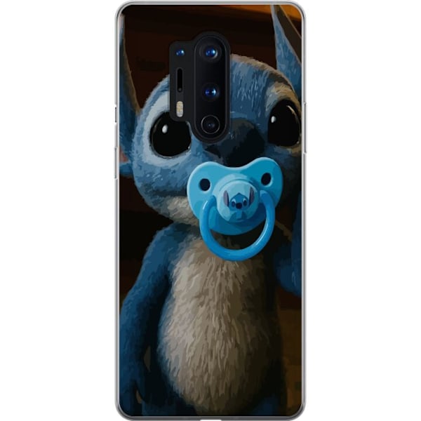 OnePlus 8 Pro Läpinäkyvä kuori Stitch & Napp - vauvateema söpöllä hahmolla