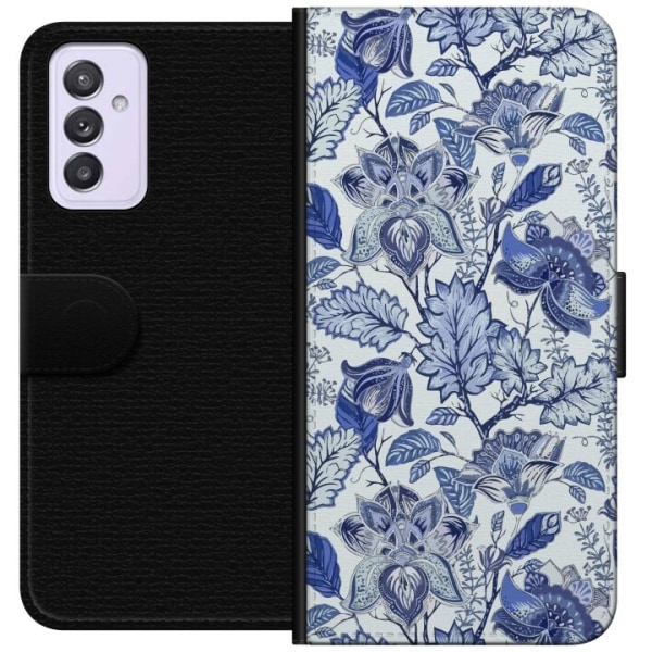 Samsung Galaxy A82 5G Plånboksfodral Blommor Blå...