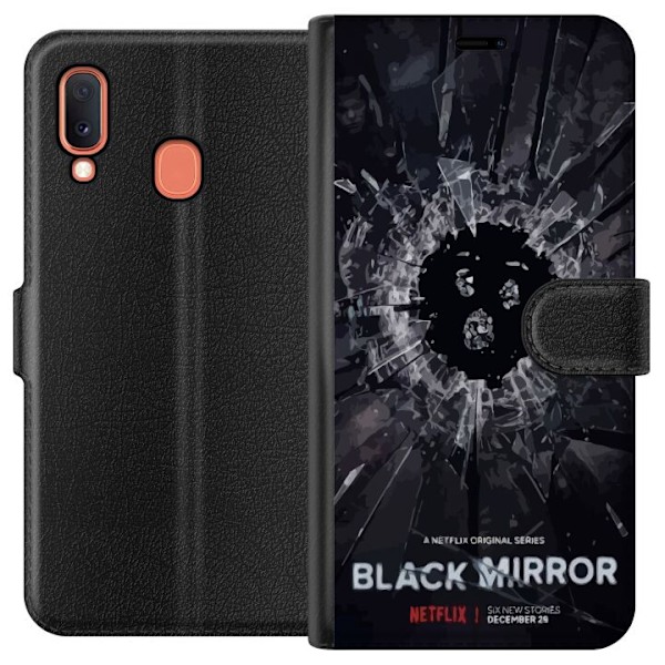 Samsung Galaxy A20e Plånboksfodral Black Mirror Sci-Fi Netfli