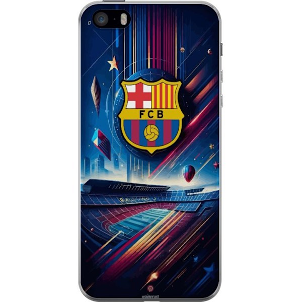 Apple iPhone 5s Läpinäkyvä kuori FC Barcelona