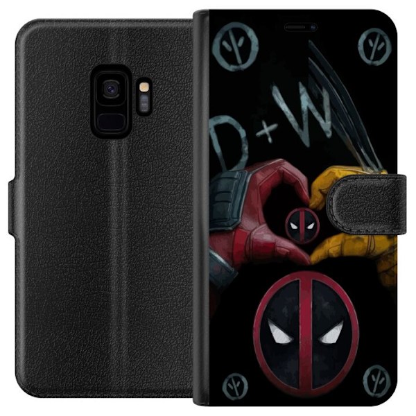 Samsung Galaxy S9 Lompakkokotelo Deadpool & Wolverine Rakkaus