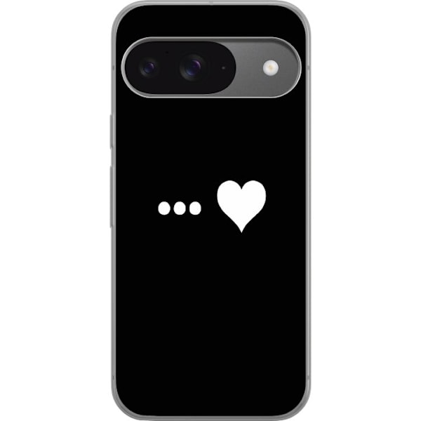 Google Pixel 9 Gennemsigtig cover Hjerte