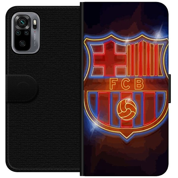 Xiaomi Redmi Note 10S Lompakkokotelo FC Barcelona