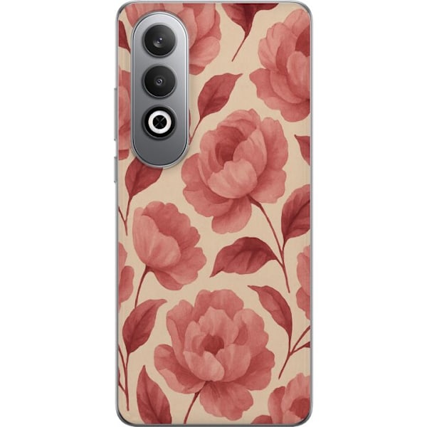 OnePlus Nord CE4 Läpinäkyvä kuori Ruusun Kukinta