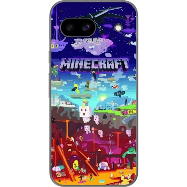 Google Pixel 8a Läpinäkyvä kuori Minecraft