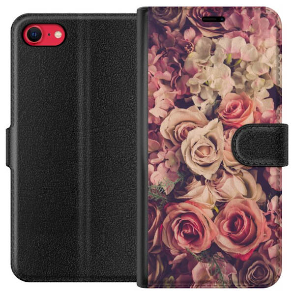 Apple iPhone 8 Lommeboketui Blomster