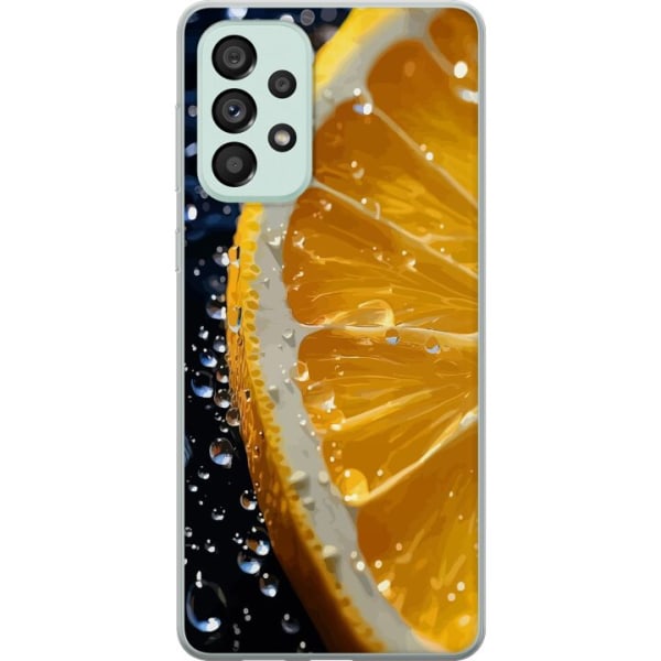 Samsung Galaxy A73 5G Gennemsigtig cover Appelsin