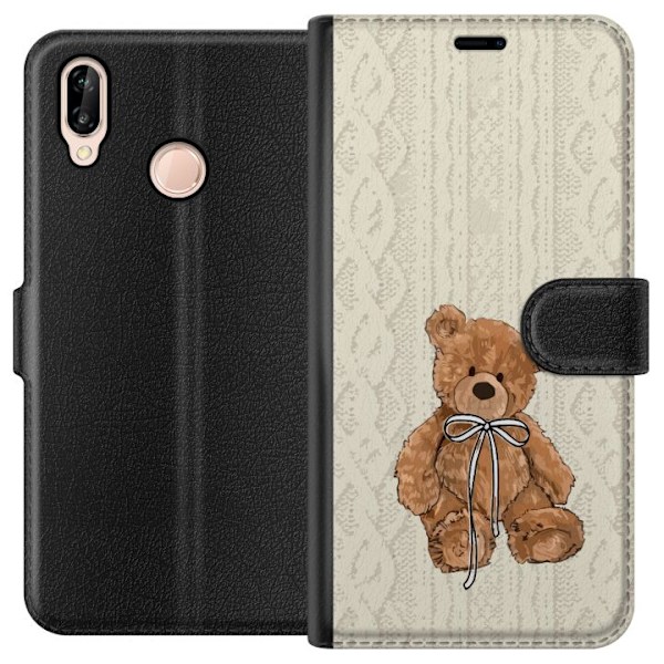 Huawei P20 lite Lommeboketui Liten Bamse – klassisk bamse i