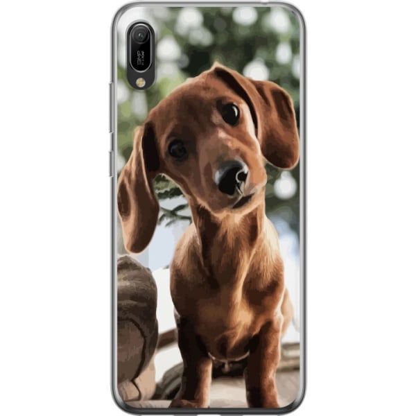 Huawei Y6 Pro (2019) Gennemsigtig cover Ung Hund