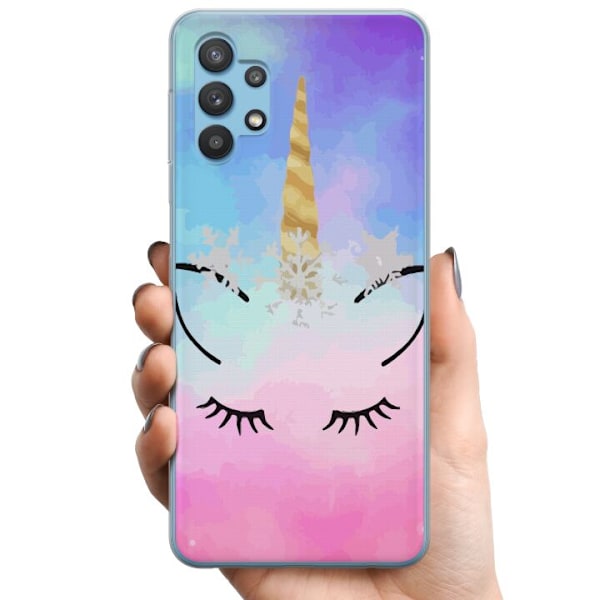 Samsung Galaxy A32 5G TPU Mobilskal Unicorn Enhörning