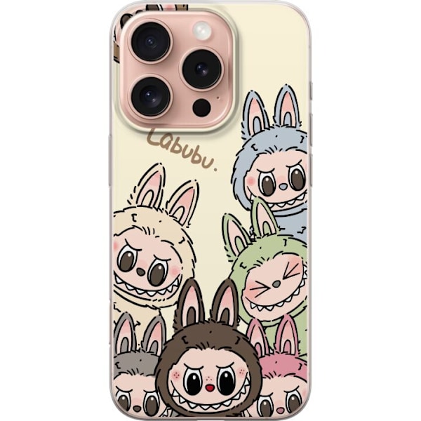 Apple iPhone 16 Pro Läpinäkyvä kuori Labubu Pastel Collection
