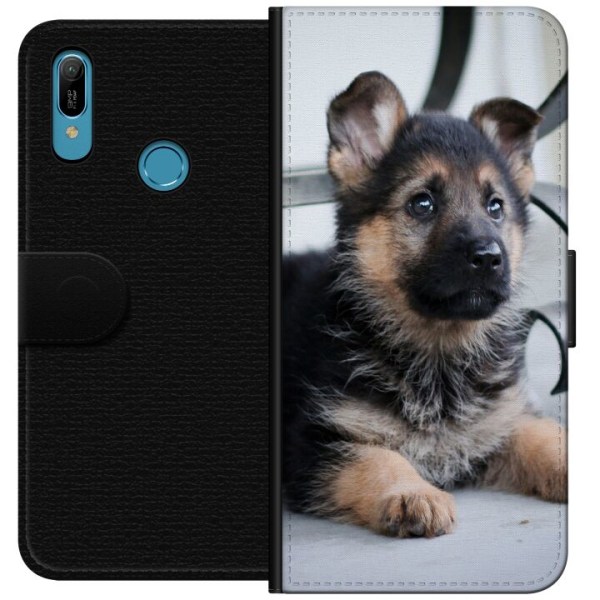 Huawei Y6 (2019) Lompakkokotelo Saksanpaimenkoira Puppy