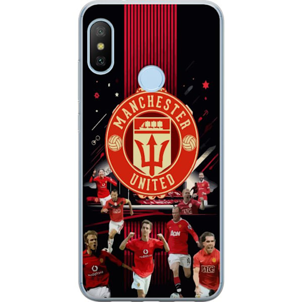 Xiaomi Mi A2 Lite Genomskinligt Skal Manchester United F.C.