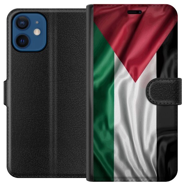 Apple iPhone 12 mini Lompakkokotelo Palestiinan lippu – ikon