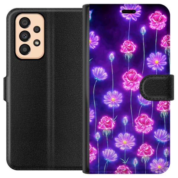 Kompatibel Tegnebogsetui til Samsung Galaxy A33 5G Blomstring Dagdrøm Elektriske kronblade