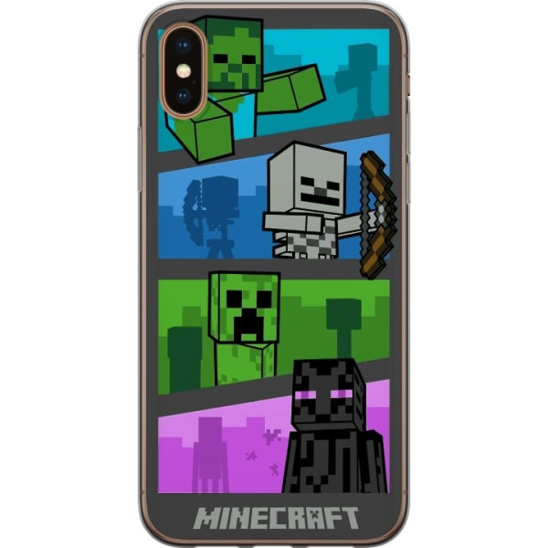 Apple iPhone X Gennemsigtig cover Minecraft