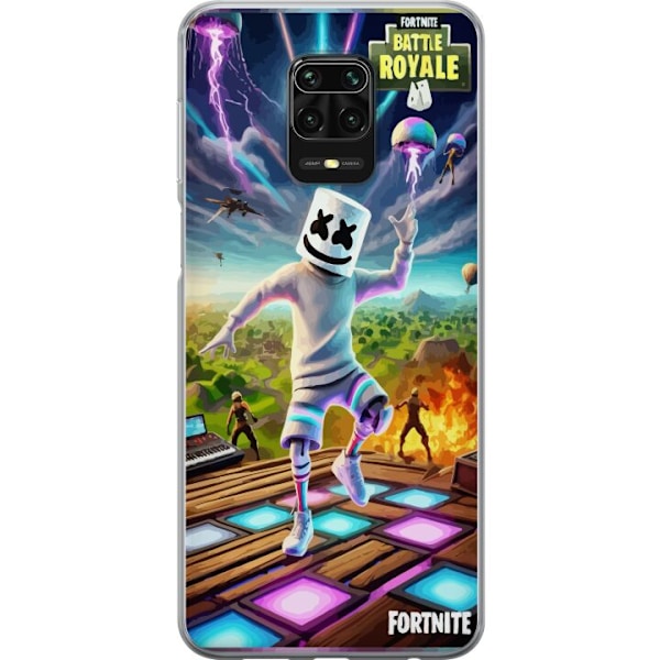 Xiaomi Redmi Note 9S Läpinäkyvä kuori Fortnite