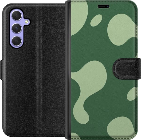 Kompatibelt Plånboksfodral till Samsung Galaxy A54 Matcha Melt grön