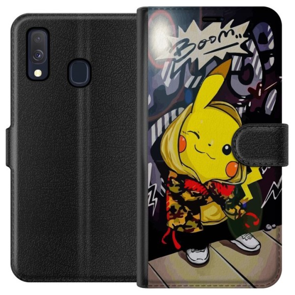 Samsung Galaxy A40 Lompakkokotelo Pikachu