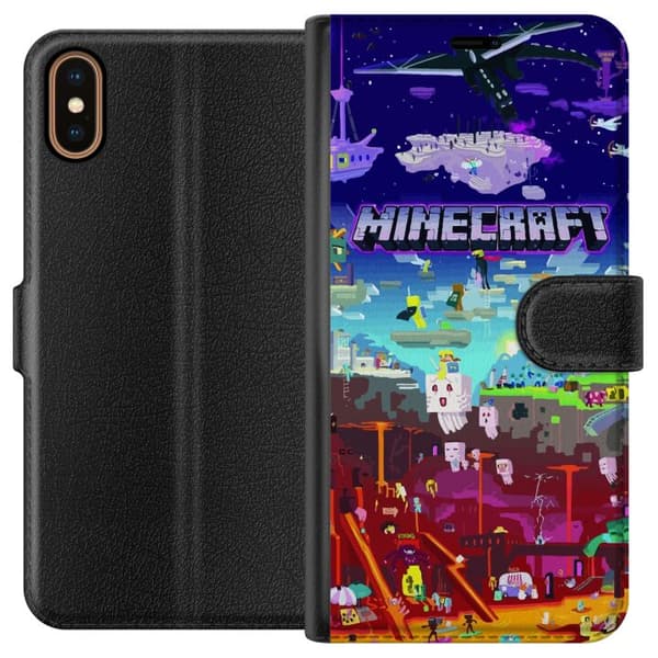 Kompatibelt Plånboksfodral till Apple iPhone X Minecraft