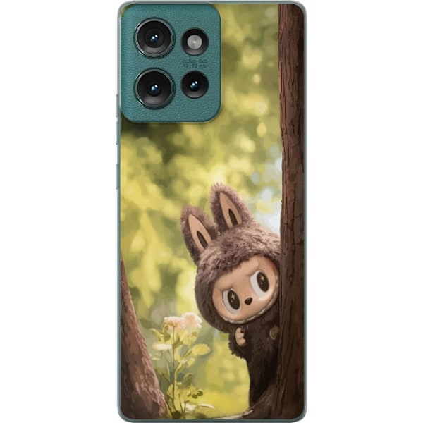 Motorola Edge 50 Läpinäkyvä kuori Labubu Graffiti Vibes –
