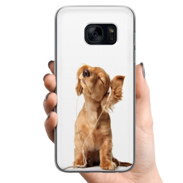 Samsung Galaxy S7 TPU Mobilcover Hund