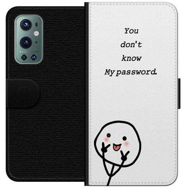 OnePlus 9 Pro Plånboksfodral You Don’t Know My Password – edgy textmotiv med attityd