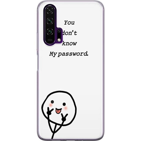 Honor 20 Pro  Läpinäkyvä kuori Et Tunne Salasanaani
