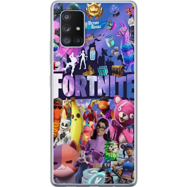 Samsung Galaxy A71 5G Genomskinligt Skal Fortnite Skins Emotes