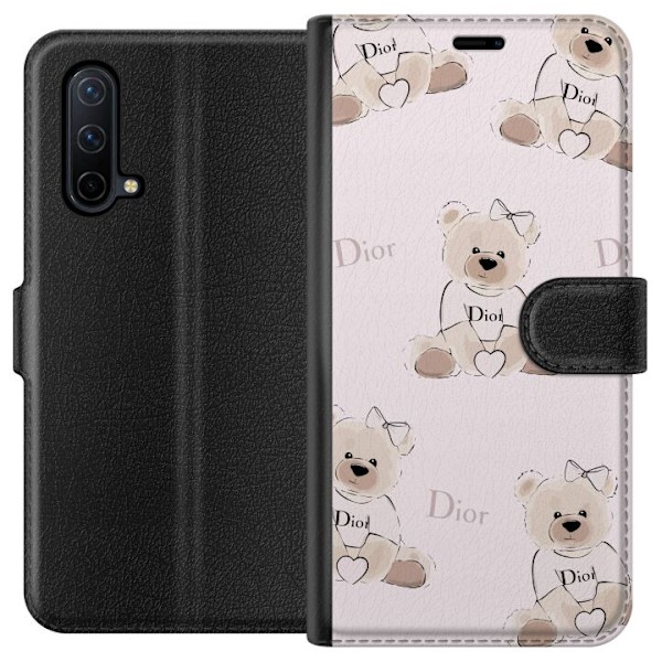 OnePlus Nord CE 5G Lompakkokotelo Teddy Dior Vibes - ylellinen nalle muotityyliin