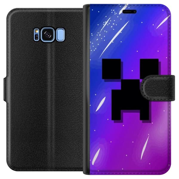 Kompatibelt Plånboksfodral till Samsung Galaxy S8 Minecraft
