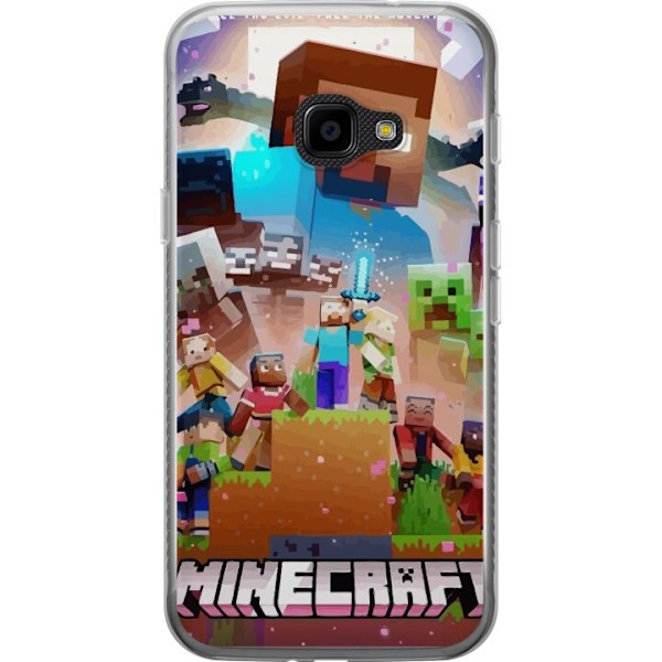 Samsung Galaxy Xcover 4 Läpinäkyvä kuori Minecraft