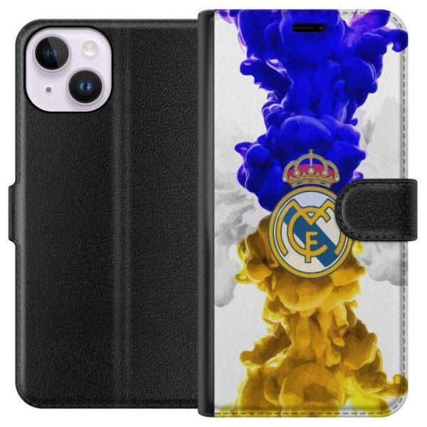 Apple iPhone 15 Lommeboketui Real Madrid Farger
