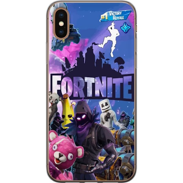 Apple iPhone XS Max Gjennomsiktig deksel Fortnite