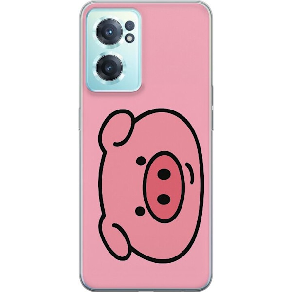 OnePlus Nord CE 2 5G Läpinäkyvä kuori Kawaii Piggy
