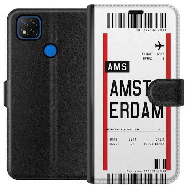 Xiaomi Redmi 9C Tegnebogsetui Amsterdam