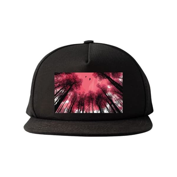 Snapback-lue svart one size