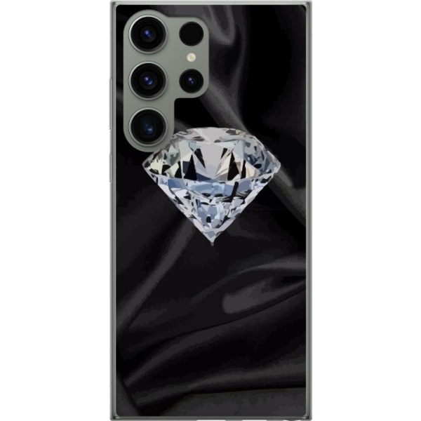 Samsung Galaxy S23 Ultra Läpinäkyvä kuori Silkkidiamantti