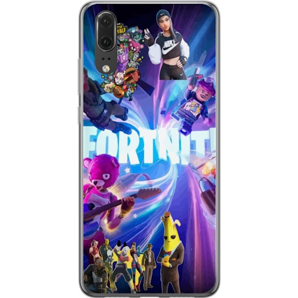 Huawei P20 Läpinäkyvä kuori Fortnite