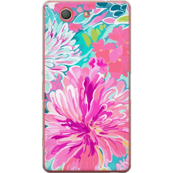 Sony Xperia Z3 Compact Gennemsigtig cover Blomsterrebs
