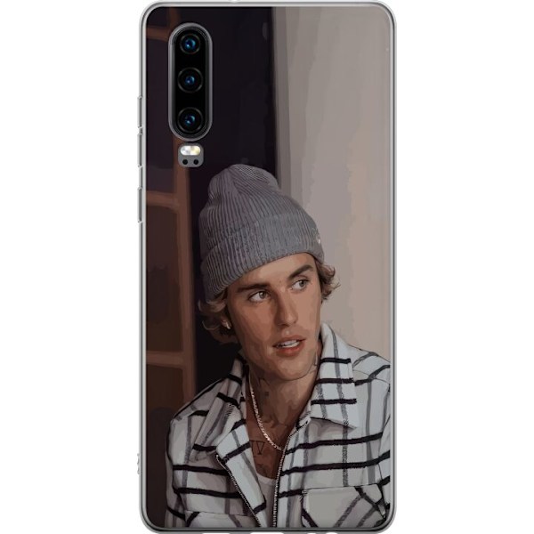 Huawei P30 Genomskinligt Skal Justin Bieber