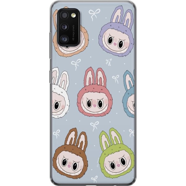 Samsung Galaxy A41 Läpinäkyvä kuori Pastel Labubu
