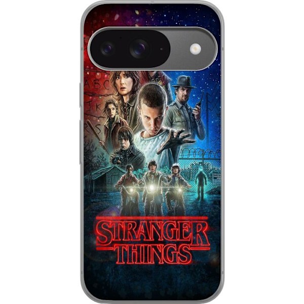 Google Pixel 9 Pro Genomskinligt Skal Stranger Things