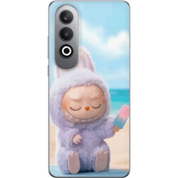 OnePlus Nord CE4 Genomskinligt Skal Labubu Pink Mood – Rosa monsterdesign