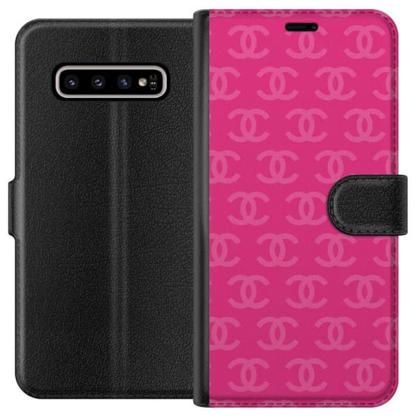 Kompatibel Tegnebogsetui til Samsung Galaxy S10+ CC Pink