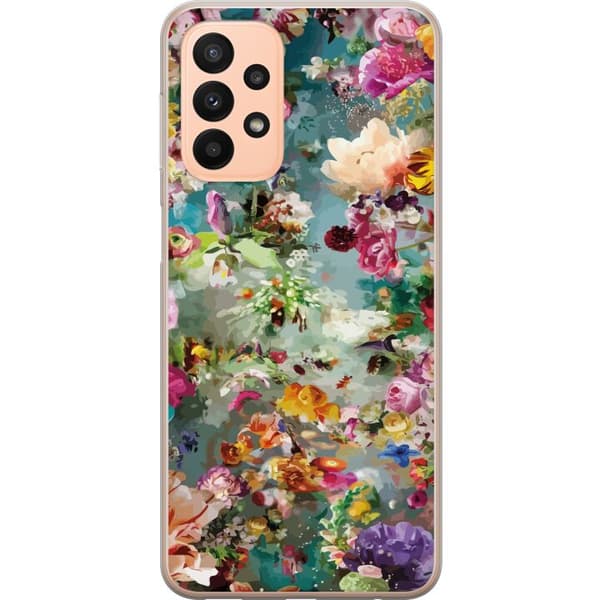 Kompatibelt Mobildeksel til Samsung Galaxy A23 Blomster