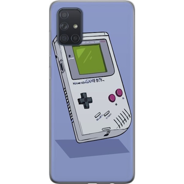 Samsung Galaxy A71 Genomskinligt Skal Game Boy Lila